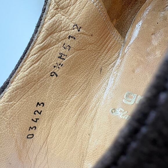 Mens Suede Dress Shoes 9.5 Dark Academia Quiet Luxury OldMoney Handmade Italian main image 7